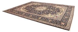 Tappeto Nadjafabad Medaglione Floreale Blu Notte Avorio 300x400 Cm