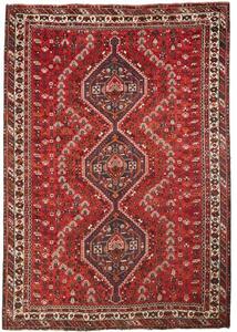 Tappeto Shiraz Stilizzato Rosso Blu Scuro 210x297 Cm