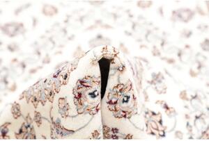 Tappeto Nain 6la Medaglione Floreale Avorio Blu Corsia 82x415 Cm