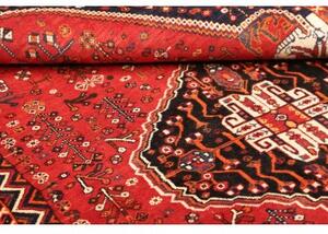 Tappeto Shiraz Stilizzato Rosso Blu Scuro 160x260 Cm