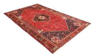 Tappeto Shiraz Stilizzato Rosso Blu Scuro 160x260 Cm