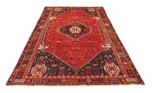 Tappeto Shiraz Stilizzato Rosso Blu Scuro 160x260 Cm