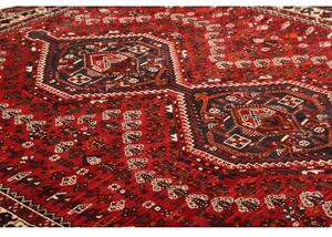 Tappeto Shiraz Stilizzato Rosso Blu Scuro 210x297 Cm