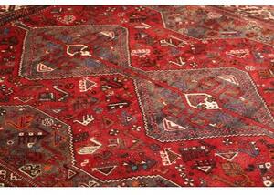 Tappeto Shiraz Stilizzato Rosso Marrone 214x302 Cm