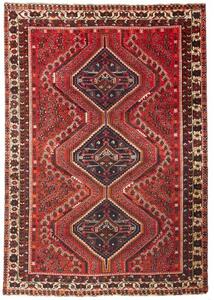 Tappeto Shiraz Geometrico Rosso Blu Scuro 205x293 Cm