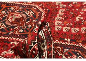 Tappeto Shiraz Stilizzato Rosso Blu Scuro 210x297 Cm