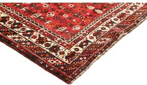 Tappeto Shiraz Stilizzato Rosso Blu Scuro 210x297 Cm