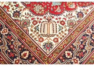 Tappeto Tabriz Stilizzato Rosso Blu Scuro 256x338 Cm