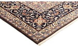 Tappeto Nadjafabad Medaglione Floreale Blu Notte Avorio 300x400 Cm