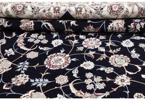 Tappeto Nain 6la Floreale Blu Scuro Avorio 253x306 Cm