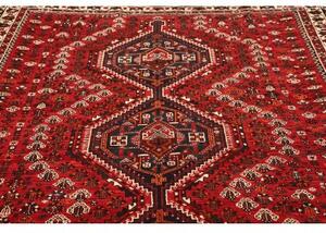 Tappeto Shiraz Stilizzato Rosso Blu Scuro 210x297 Cm