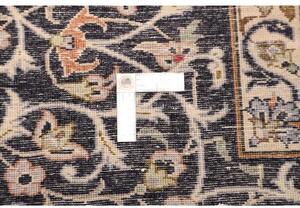 Tappeto Nadjafabad Medaglione Floreale Blu Notte Avorio 300x400 Cm