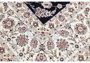 Tappeto Nain 6la Floreale Blu Scuro Avorio 253x306 Cm
