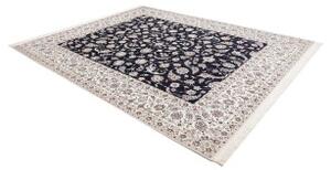Tappeto Nain 6la Floreale Blu Scuro Avorio 253x306 Cm