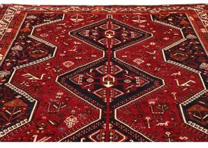 Tappeto Shiraz Geometrico Rosso Blu Scuro 220x290 Cm