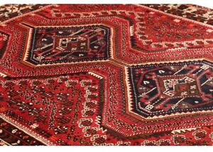 Tappeto Shiraz Geometrico Rosso Blu Scuro 205x293 Cm