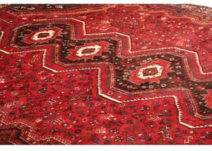 Tappeto Shiraz Stilizzato Rosso Blu Scuro 235x337 Cm