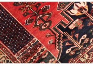Tappeto Shiraz Stilizzato Rosso Blu Scuro 163x260 Cm