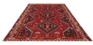 Tappeto Shiraz Geometrico Rosso Blu Scuro 220x290 Cm