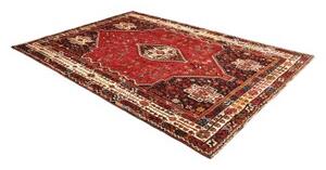 Tappeto Shiraz Stilizzato Rosso Blu Scuro 215x305 Cm