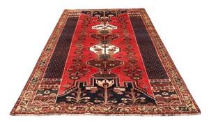 Tappeto Shiraz Stilizzato Rosso Blu Scuro 163x260 Cm
