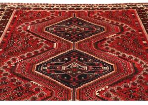 Tappeto Shiraz Geometrico Rosso Blu Scuro 205x293 Cm