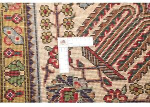Tappeto Tabriz Stilizzato Rosso Blu Scuro 205x315 Cm