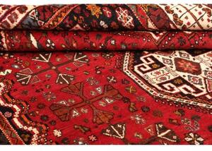 Tappeto Shiraz Stilizzato Rosso Blu Scuro 215x305 Cm