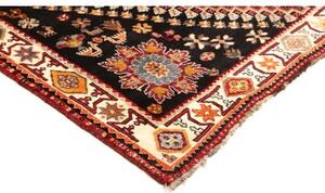 Tappeto Shiraz Stilizzato Rosso Scuro Blu Notte 183x260 Cm