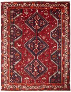 Tappeto Shiraz Geometrico Rosso Blu Scuro 220x290 Cm