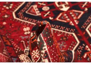 Tappeto Shiraz Geometrico Rosso Blu Scuro 220x290 Cm