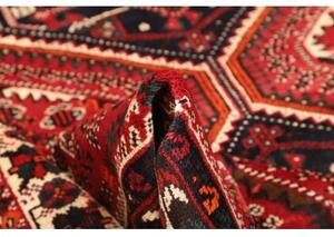 Tappeto Shiraz Geometrico Rosso Blu Scuro 205x293 Cm