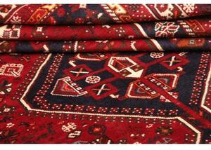 Tappeto Shiraz Geometrico Rosso Blu Scuro 220x290 Cm