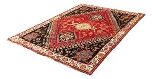 Tappeto Shiraz Stilizzato Rosso Scuro Blu Notte 183x260 Cm