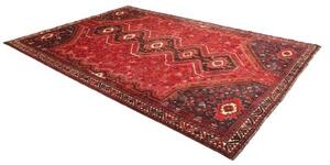 Tappeto Shiraz Stilizzato Rosso Blu Scuro 235x337 Cm