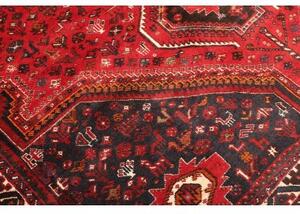 Tappeto Shiraz Stilizzato Rosso Blu Scuro 235x337 Cm