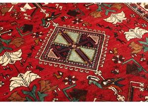 Tappeto Shiraz Figurativo Rosso Blu Scuro 175x260 Cm