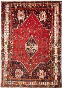 Tappeto Shiraz Stilizzato Rosso Blu Scuro 215x305 Cm