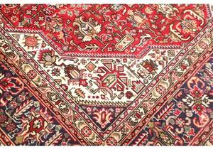Tappeto Tabriz Stilizzato Rosso Blu Scuro 205x315 Cm
