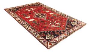Tappeto Shiraz Figurativo Rosso Blu Scuro 175x260 Cm