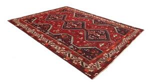 Tappeto Shiraz Geometrico Rosso Blu Scuro 220x290 Cm