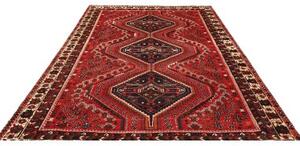 Tappeto Shiraz Geometrico Rosso Blu Scuro 205x293 Cm