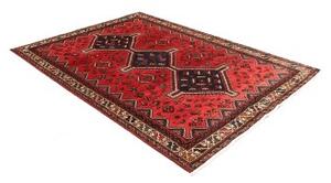 Tappeto Shiraz Stilizzato Rosso Blu Scuro 170x248 Cm