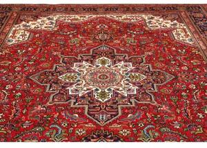 Tappeto Tabriz Stilizzato Rosso Blu Scuro 255x347 Cm