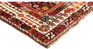 Tappeto Shiraz Stilizzato Rosso Blu Scuro 215x305 Cm
