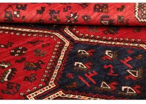 Tappeto Shiraz Stilizzato Rosso Blu Scuro 170x248 Cm