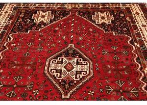 Tappeto Shiraz Stilizzato Rosso Blu Scuro 215x305 Cm