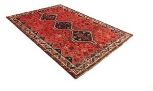 Tappeto Shiraz Stilizzato Rosso Blu Scuro 177x245 Cm