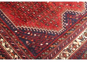 Tappeto Shiraz Geometrico Rosso Blu Scuro 208x285 Cm