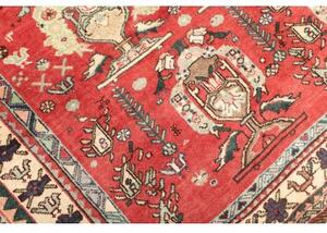 Tappeto Shiraz Geometrico Rosso Beige 155x240 Cm